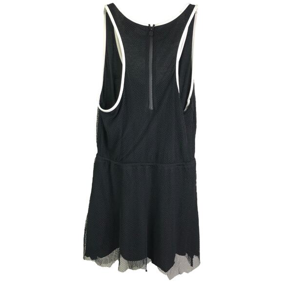 Hunter For Target A-Line Dress Women M Black Mesh Sleeveless Back Zip Drawstring - Picture 3 of 5